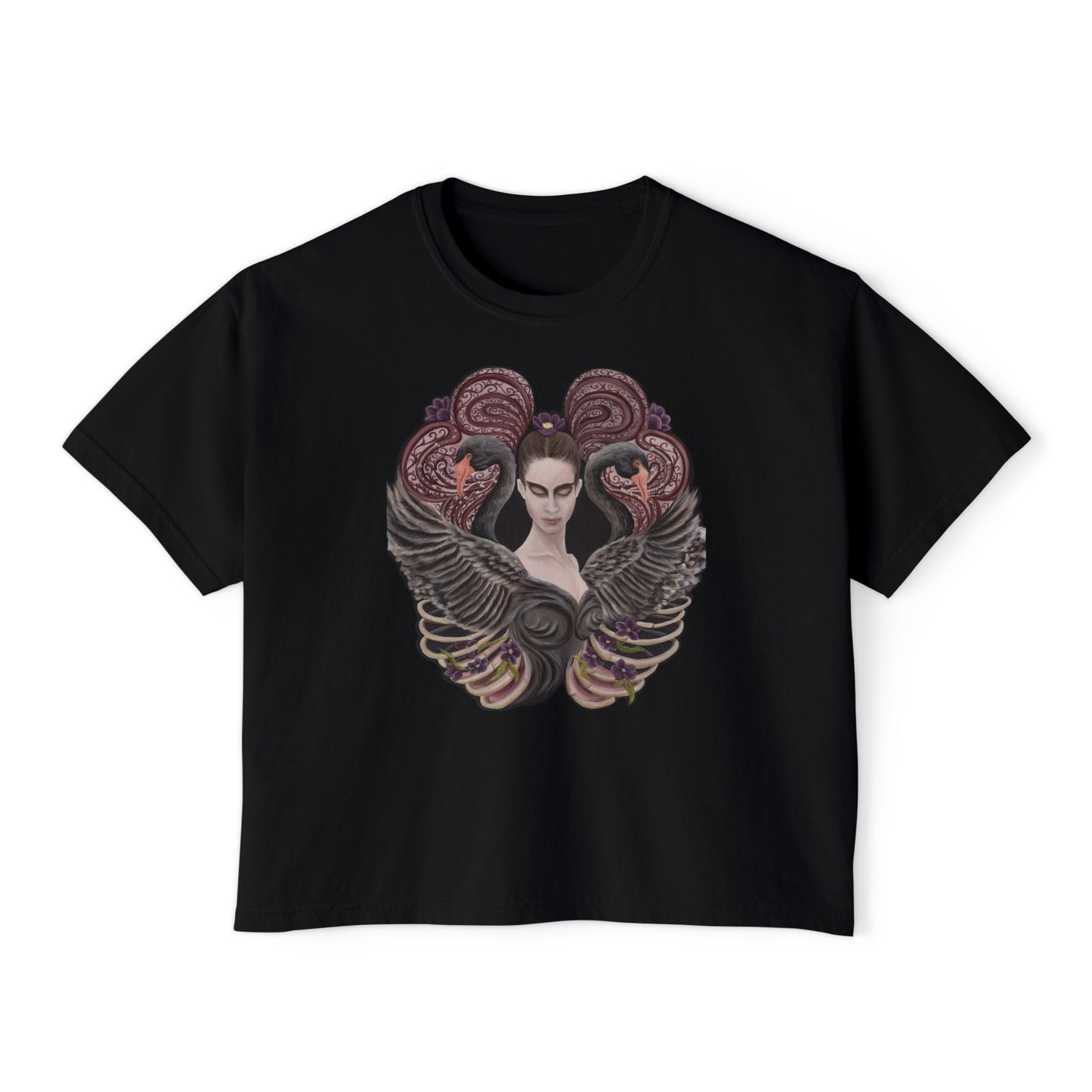 Venusian Visions Women's Boxy Tee - Trendy Graphic T-Shirt