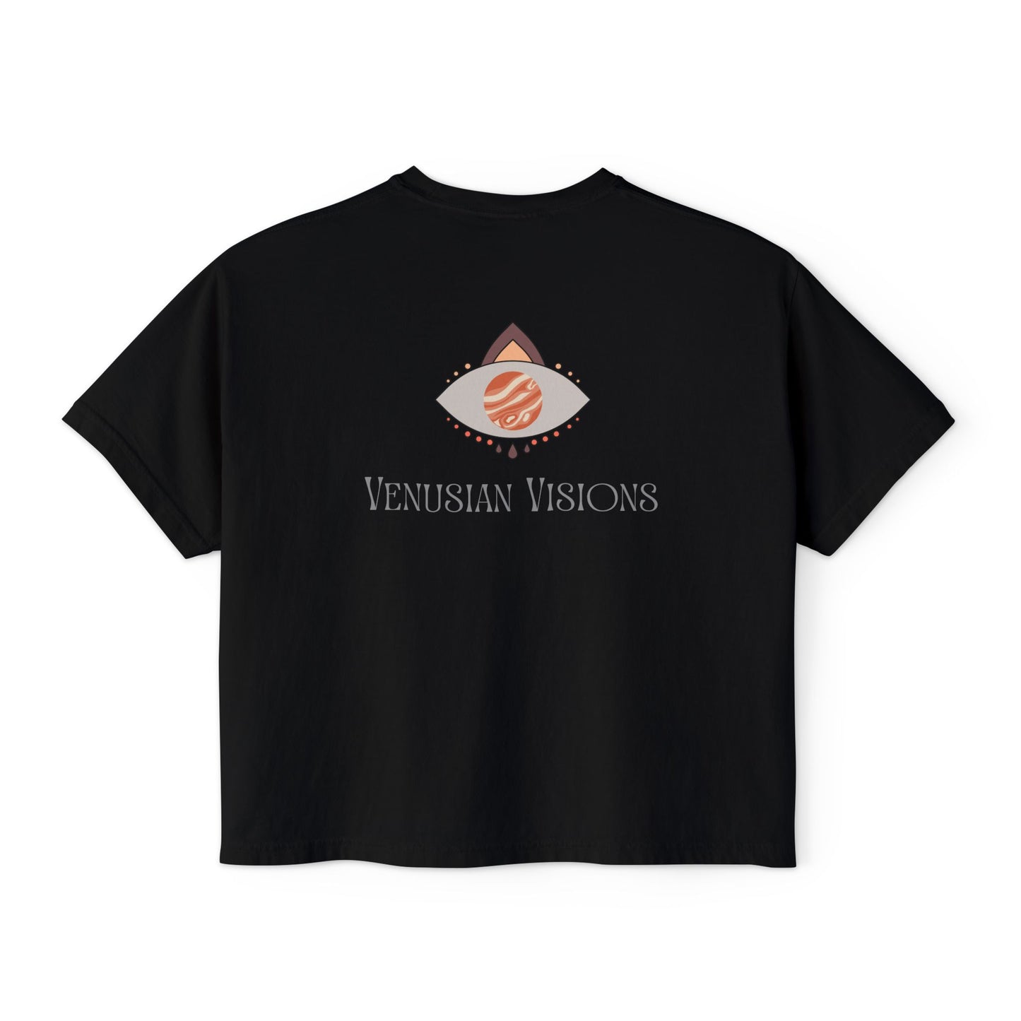 Venusian Visions Women's Boxy Tee - Trendy Graphic T-Shirt