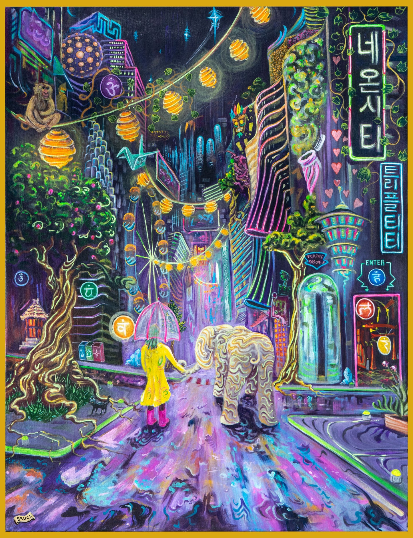 Neon City Triple Titty Print