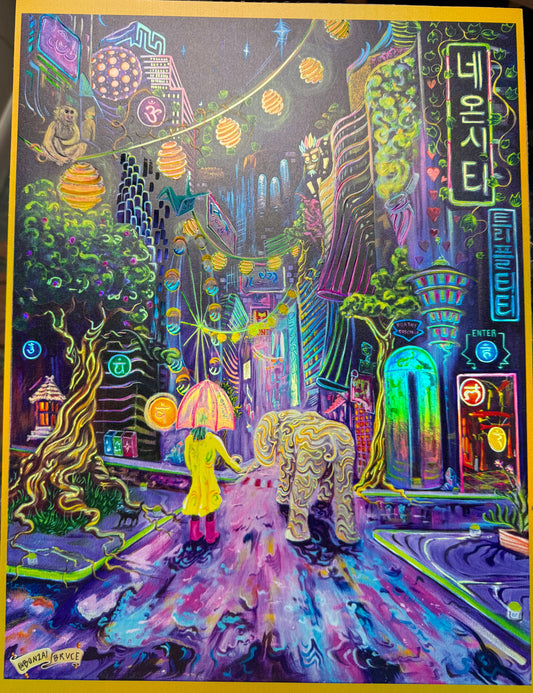 Neon City Triple Titty Print **HOLOGRAPHIC EDITION